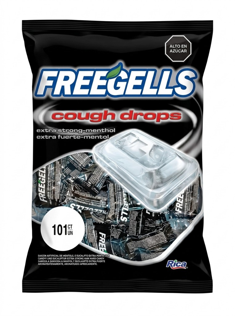 Caramelo Freegells Mentol Extra fuerte