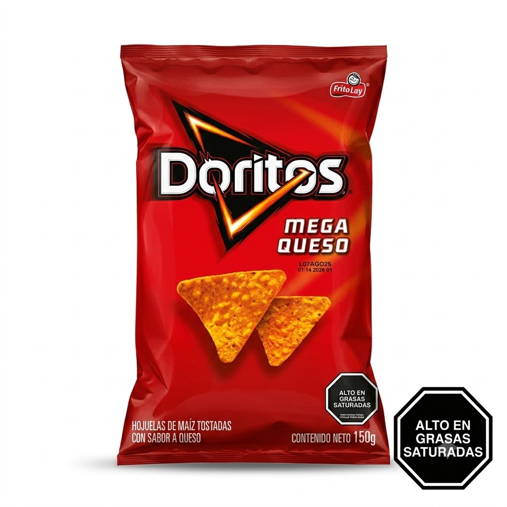 Doritos Mega Queso 150g.