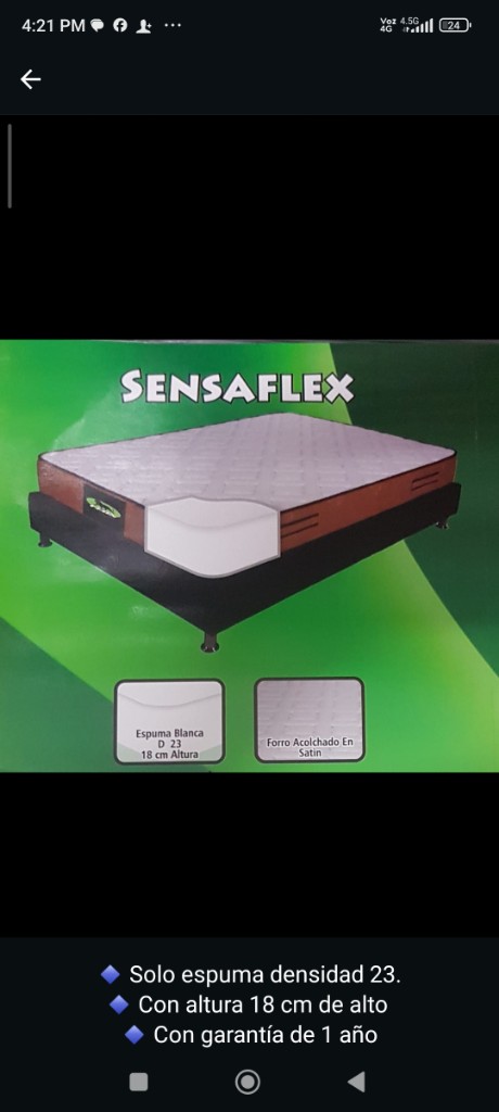 COLCHON SENSA 1.20