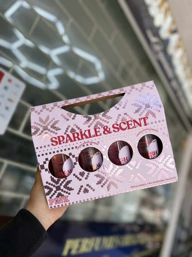 Pink Sparkle & Scent set X4
