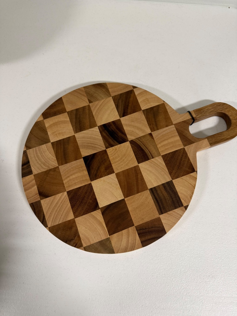 Tabla de madera redonda
