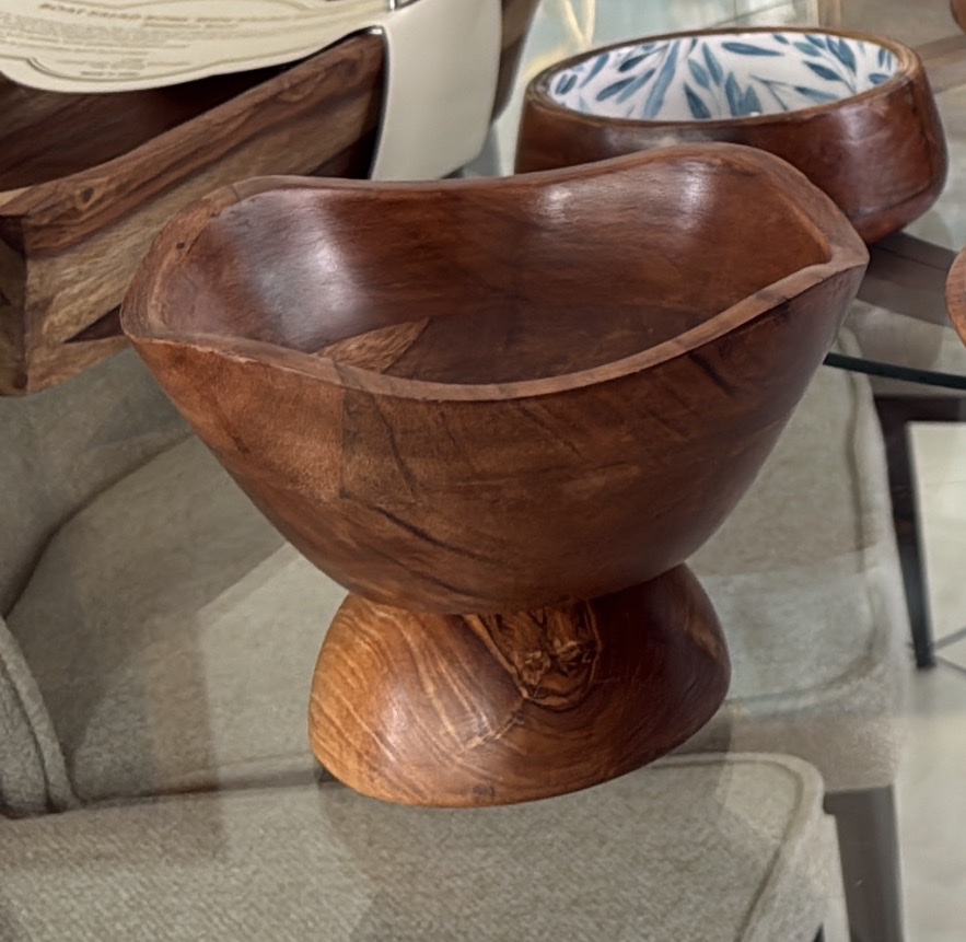 Bowl de madera marrón