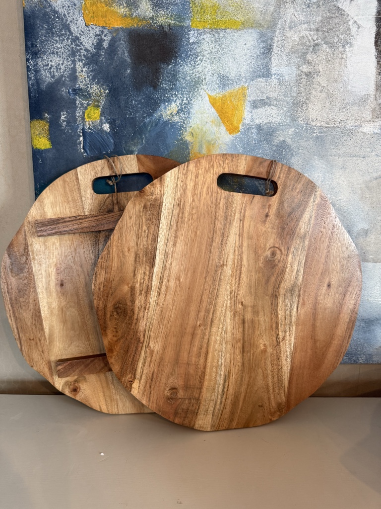 Tabla redonda de madera