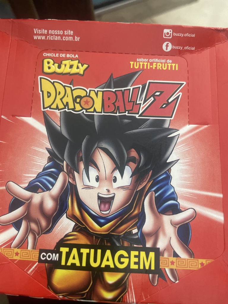 Tatu Buzzy Dragon Ball Z chicle
