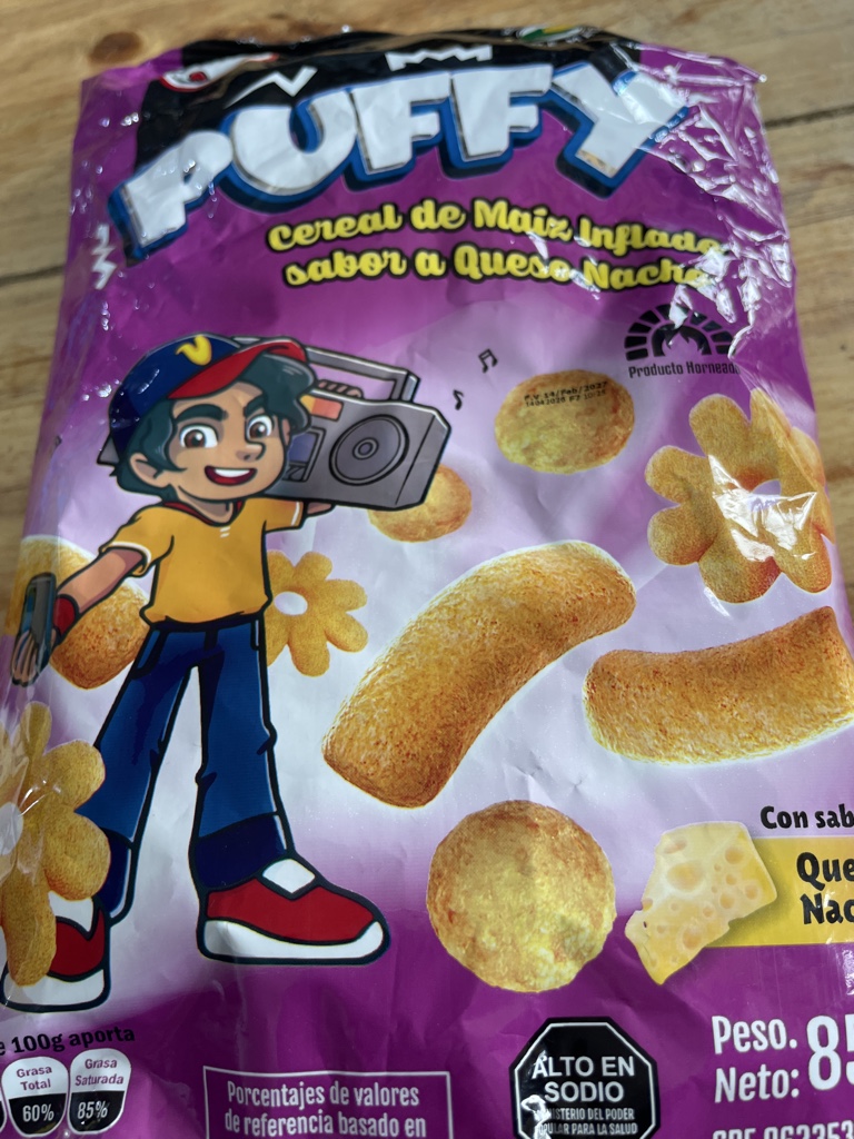 Puffy cereal de maiz queso nac