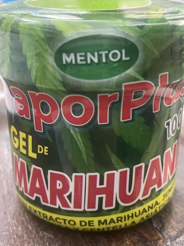 Tapor Plus gel de marihuana mentol