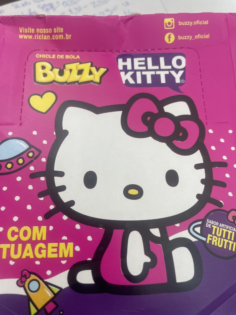 Tatu Buzzy Hello Kitty chicle de bola