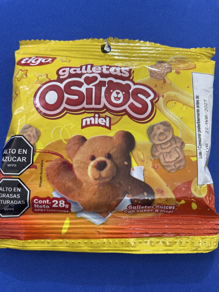 Tigo Galletas Ositos Miel
