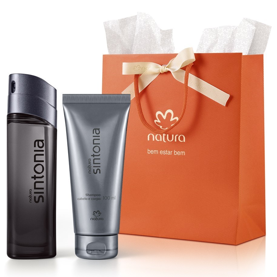 Kit Sintonia Clássico (Perfume, Shampoo) Natura