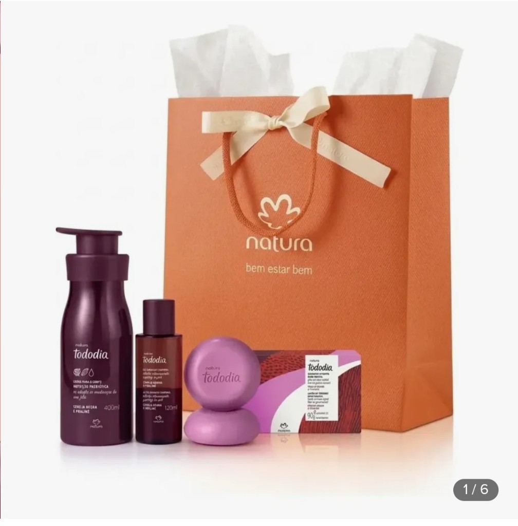 Kit Presente Natura Tododia Cereja Negra E Praliné