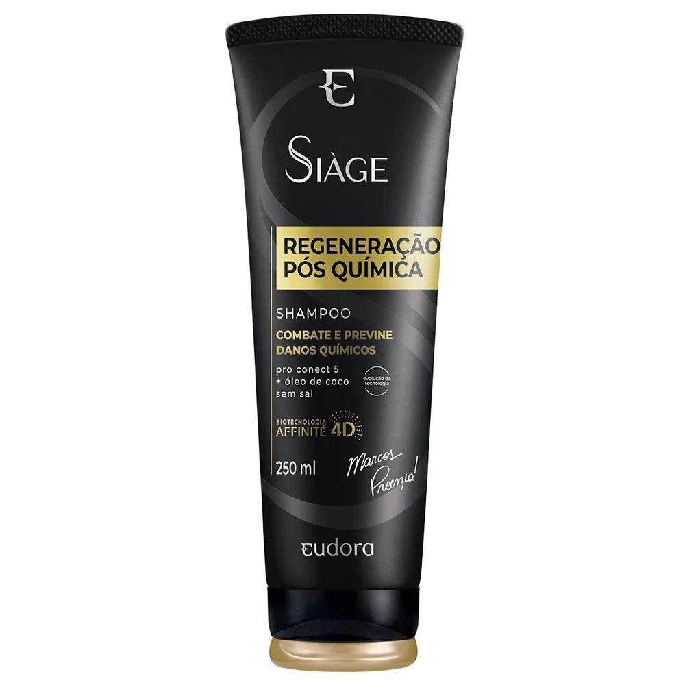 Shampoo Eudora Siàge Regeneração Pós Quimica 250ml