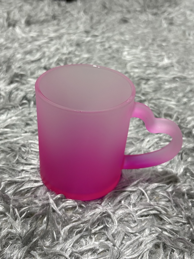 Taza rosa corazon
