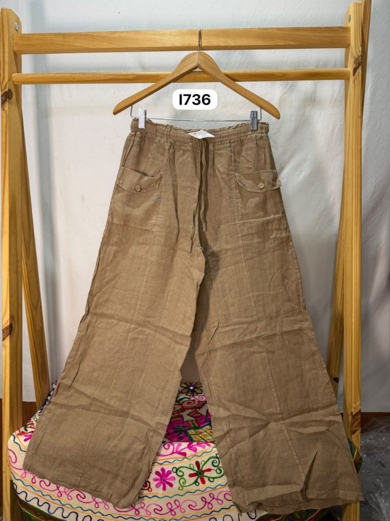 I736 Pantalón lino (italiano)