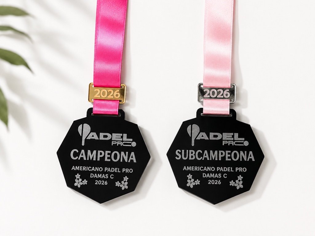 MEDALLAS ACRILICO SIMPLE