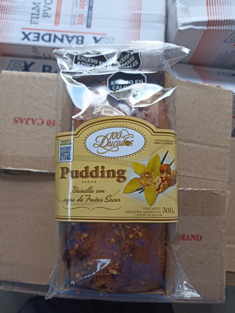 Pudding vainilla c/frutos secosx300grx8