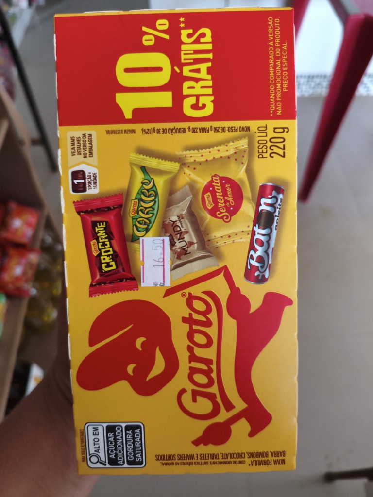 Caixa de bombom garoto