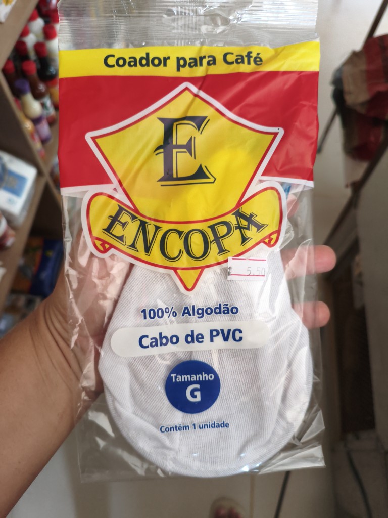 coador de café  flanela c/ plast