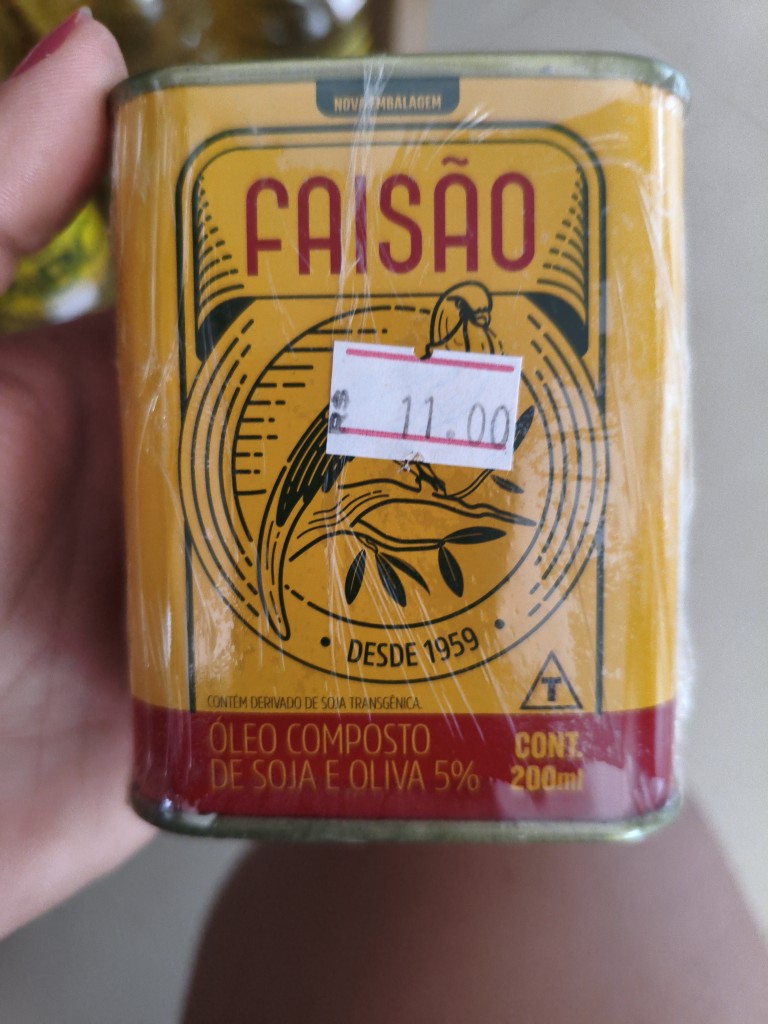 Azeite lata 200ml faisão