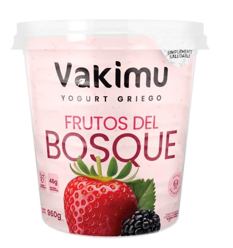 Vakimu yogurt griego frutos del bosque 960g