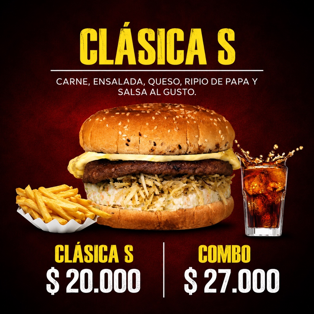 Hamburguesa Clásica S
