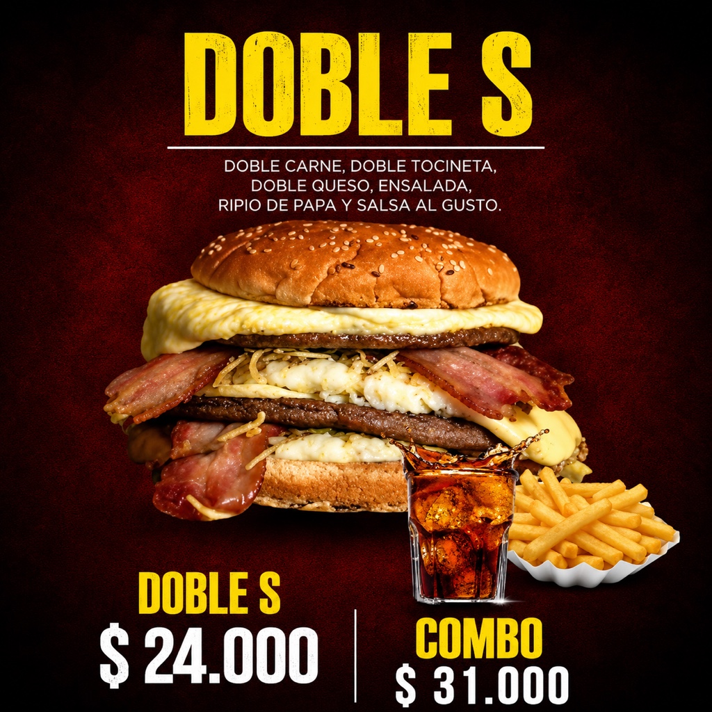 Hamburguesa Doble S