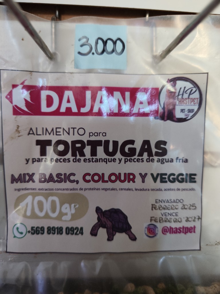 ALIMENTO TORTUGA MIX 100GR DAJANA