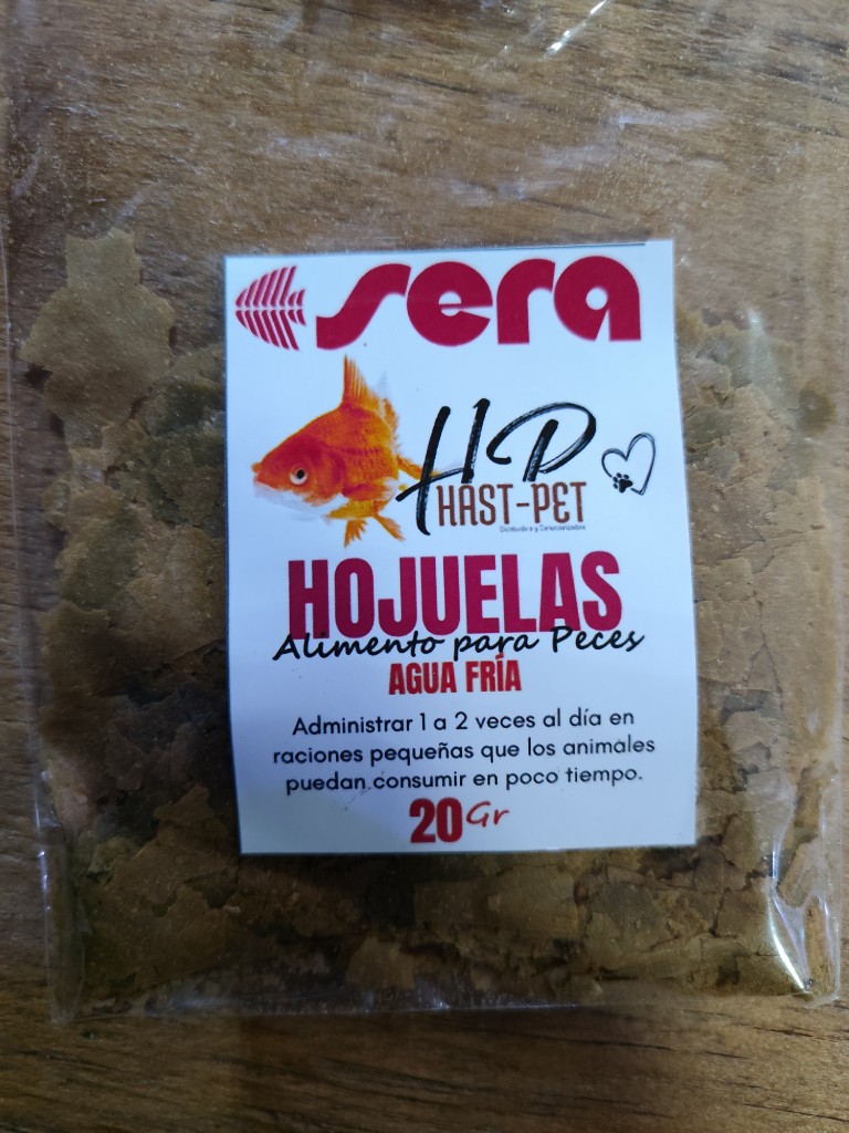 HOJUELAS ALIMENTO PECES AGUA FRÍA 20GR