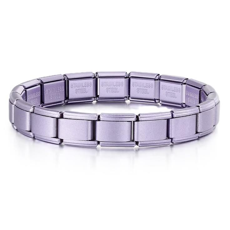 Pulsera morada acero inoxidable