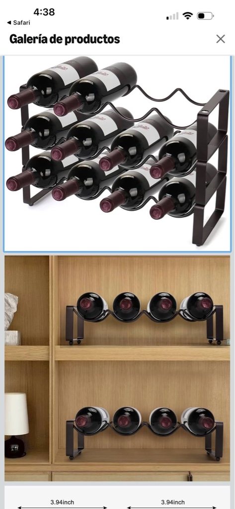 - Estante apilable para vino, 12 botellas, mostrador de gabinete de vino de 3 niveles, soporte y almacenamiento, soporte de botella de vino de metal no empotrado para gabinete