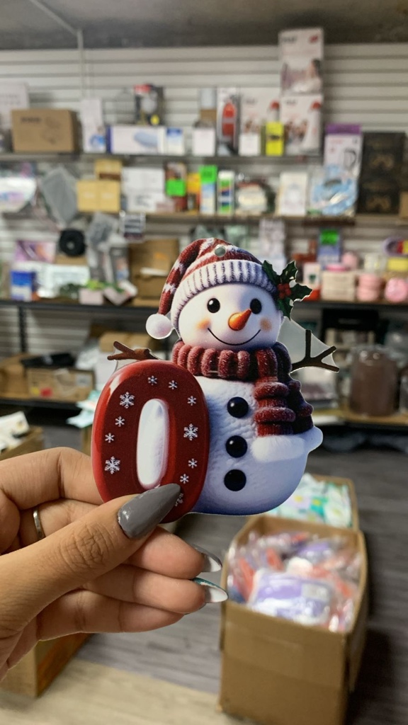 decoracion muneco de nieve