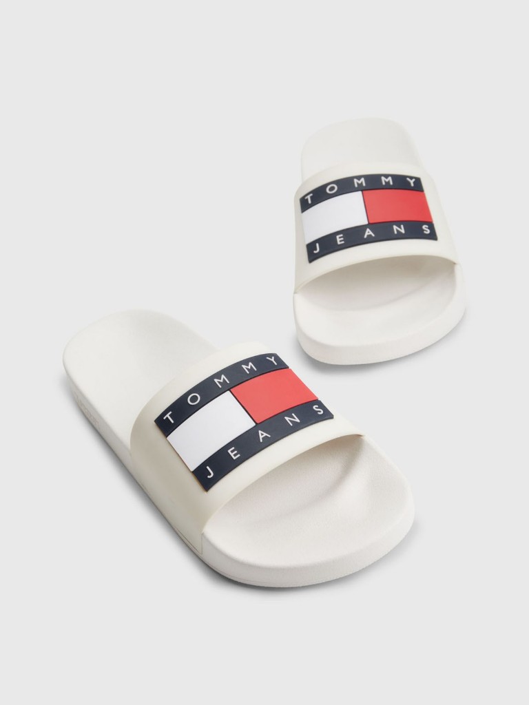 T03 Slides Blancas Tommy Jeans