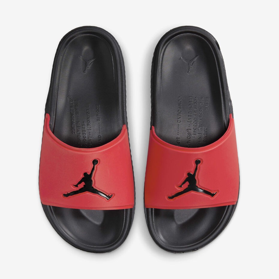 T01 Chanclas Jordan Jumpman rojo/negro