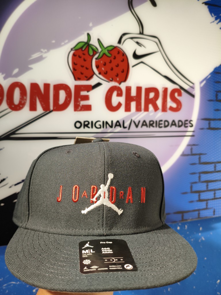 G10 Gorra Jordan Pro Jumpman Snapback (Negra / Roja)