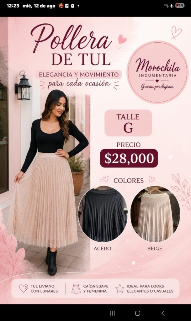 POLLERA TUL