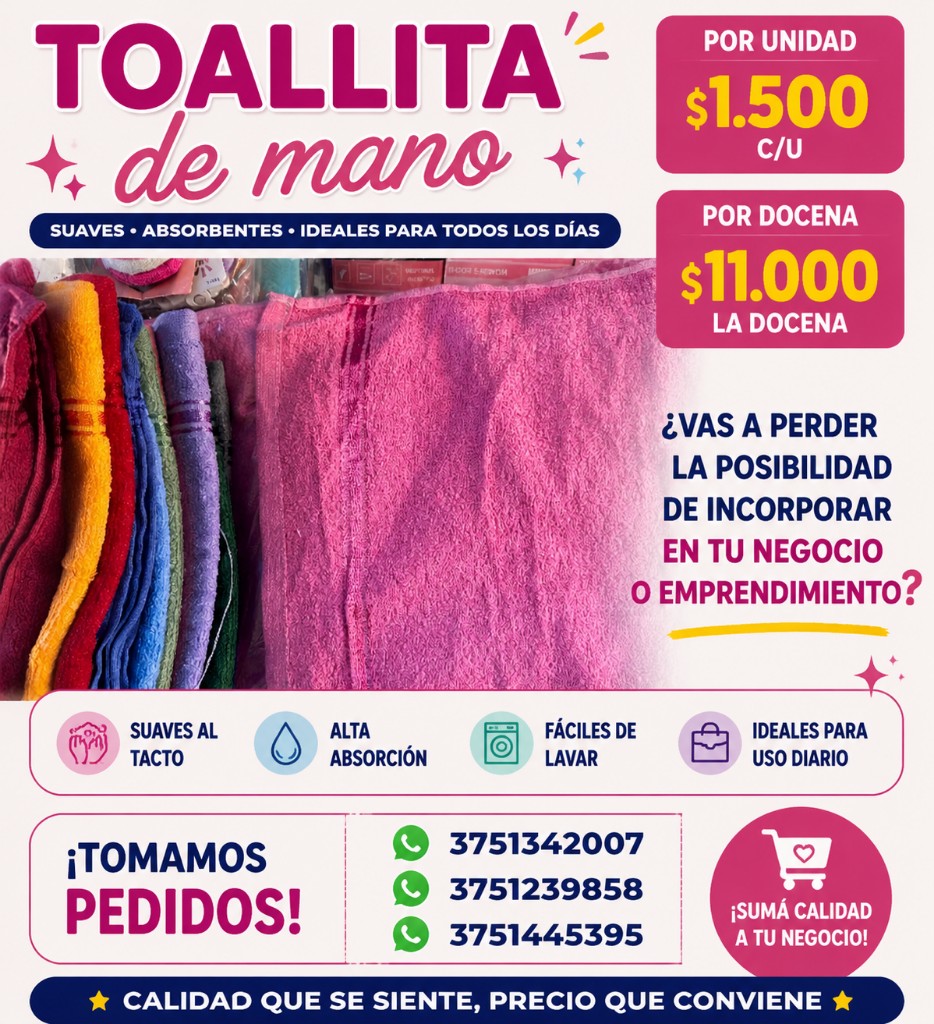 TOALLITA DE MANO