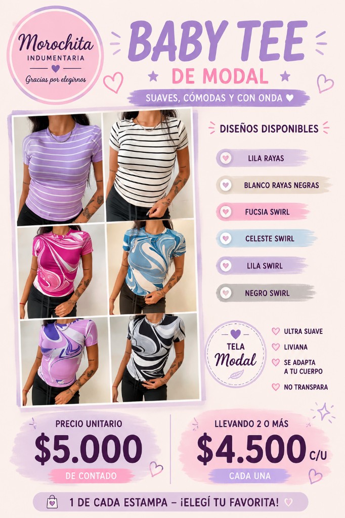 BABY TEE MODAL