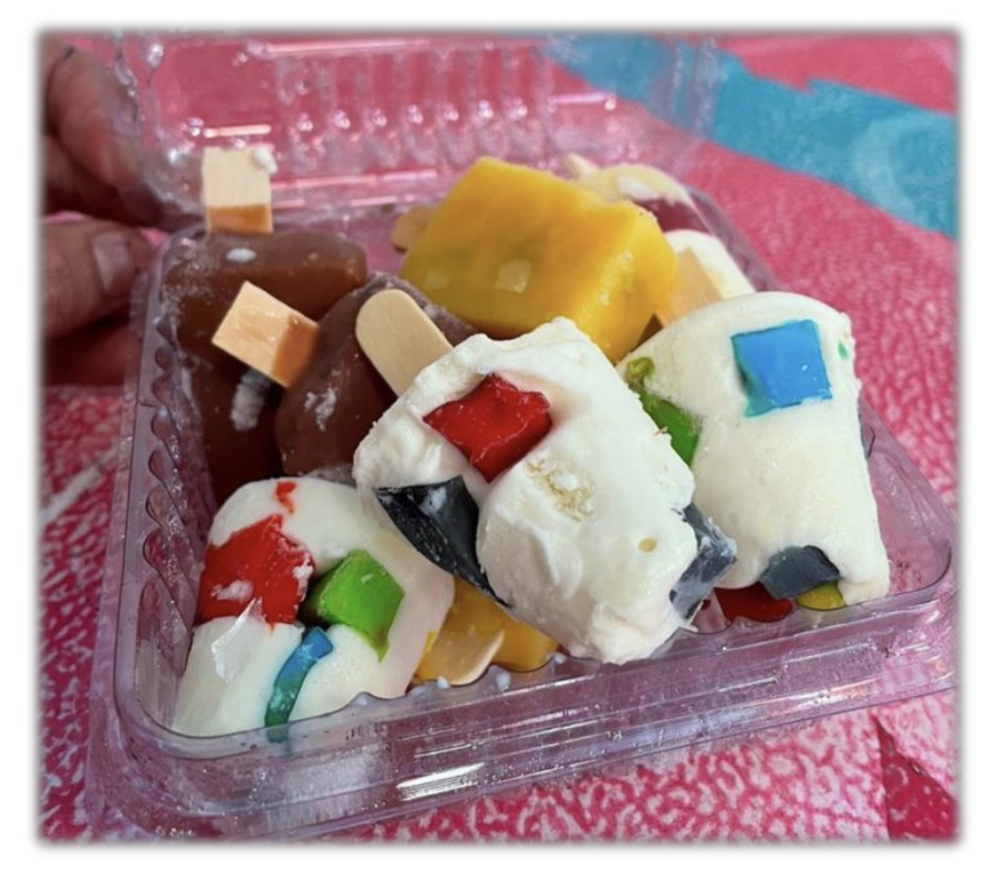 Mini helados de gelatina