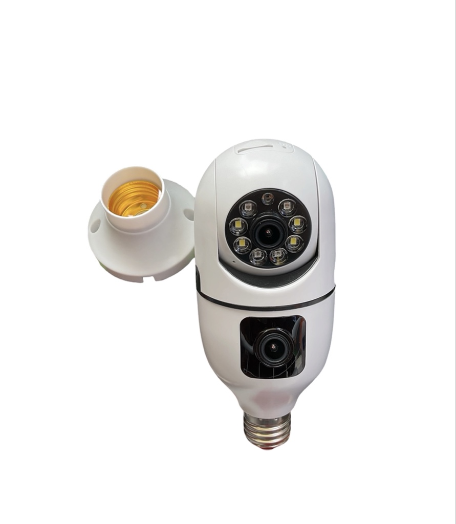Camara bombillo doble lente