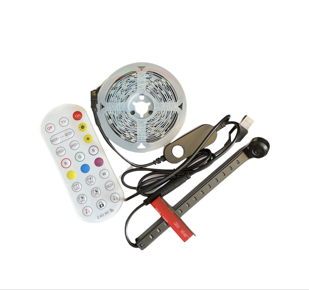 Cinta led para TV con cámara