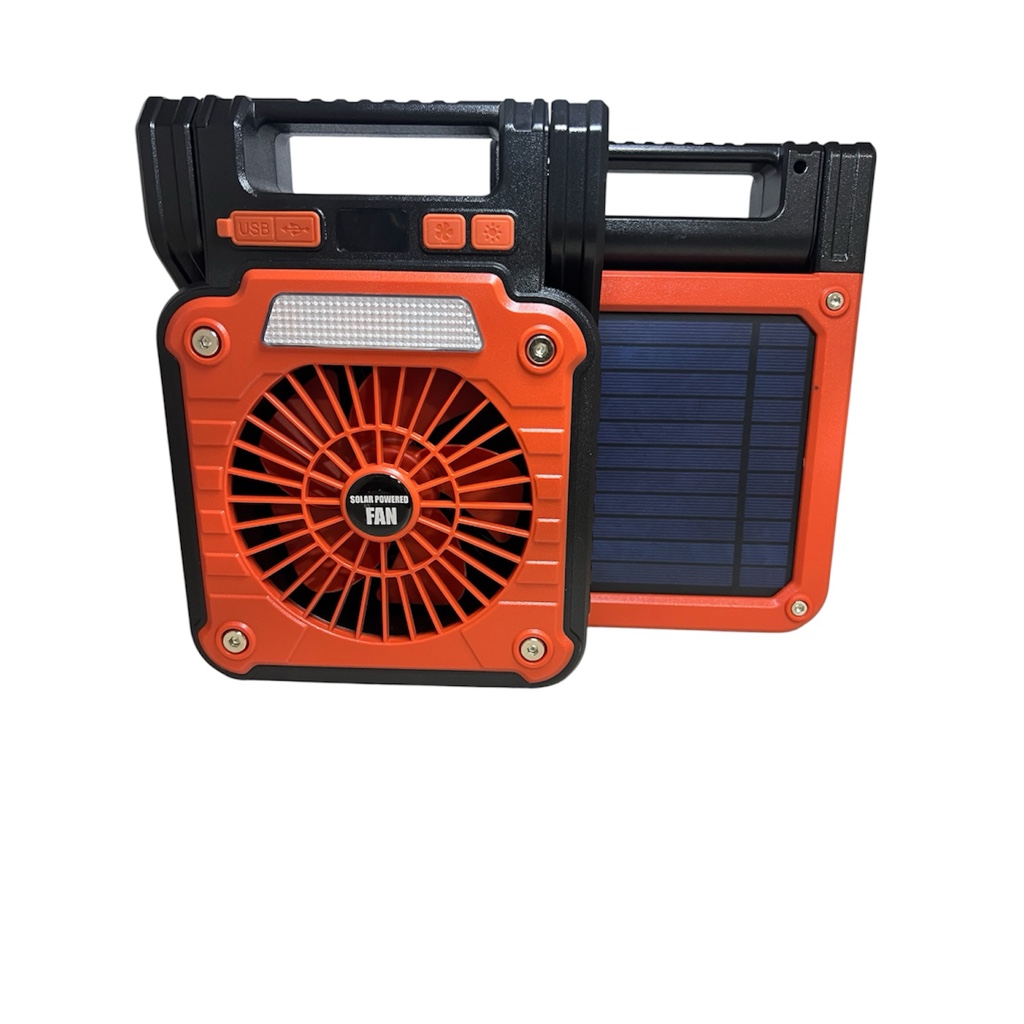 Ventilador solar con luz