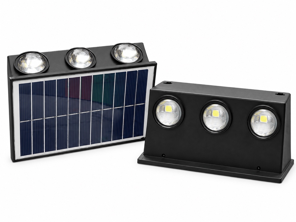 Aplique solar 3+3