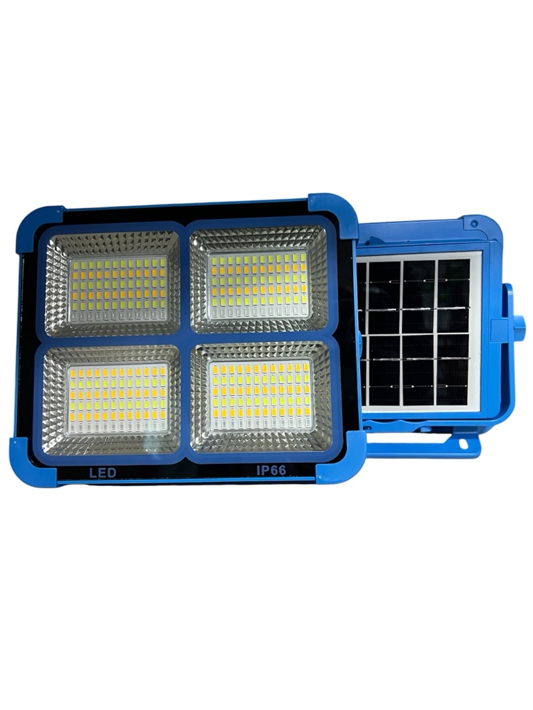 Reflector solar LED azul de panel extraible