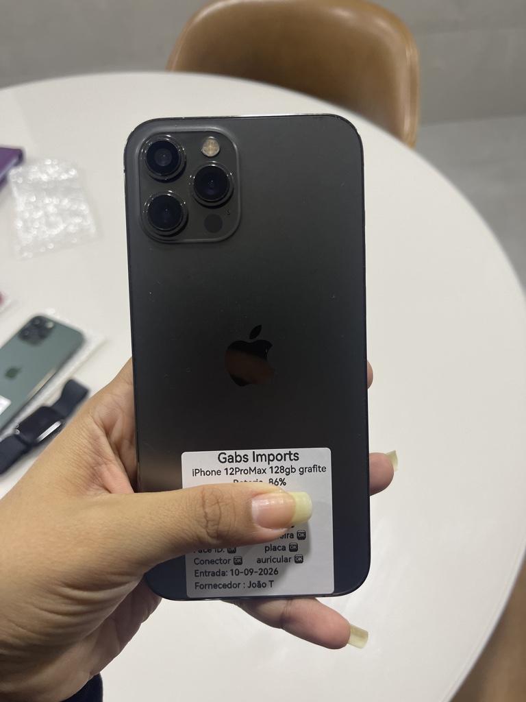 iPhone 12 Pro Max grafite 128GB Semi novo