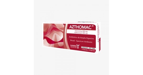 AZTHOMAC X 1 CÁPSULA. GAMMA LABORATORIES