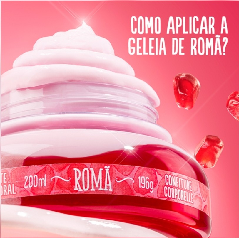 ROMÃ gelatina corporal rosa 200ml