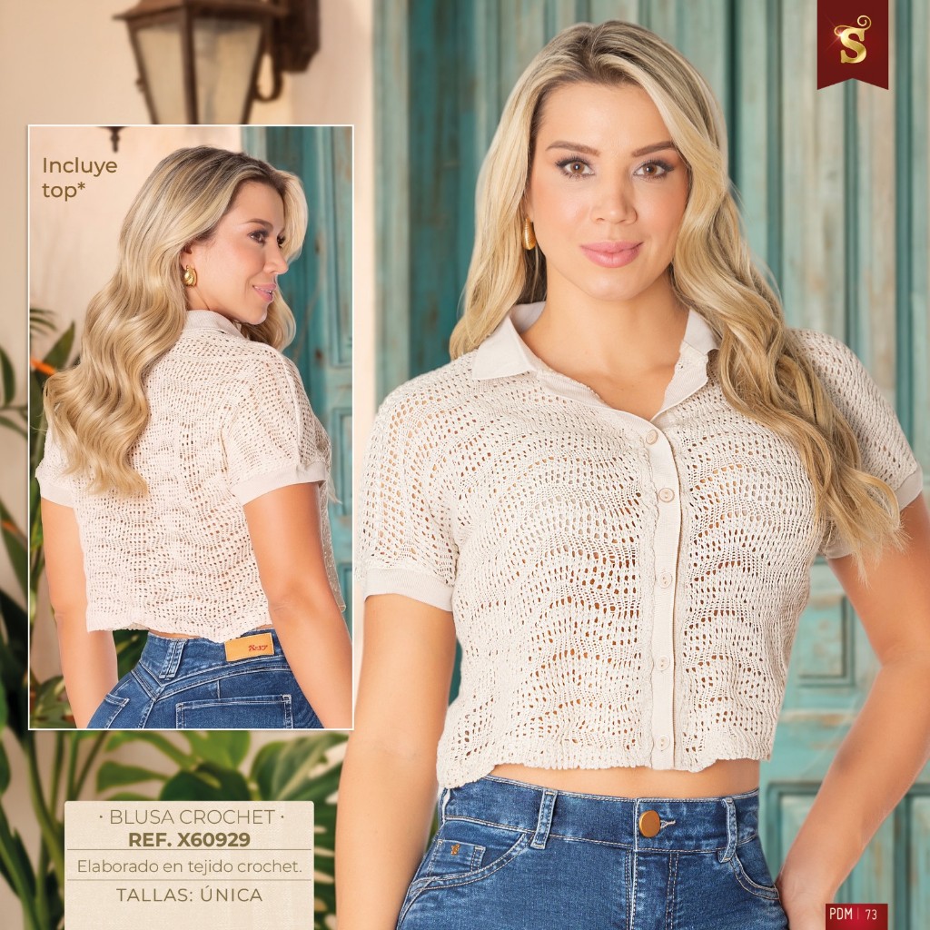 Blusa Crochet X60929 PDM
