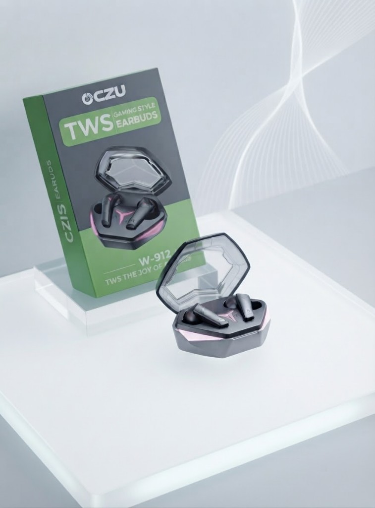 CZU TWS audifonos negros