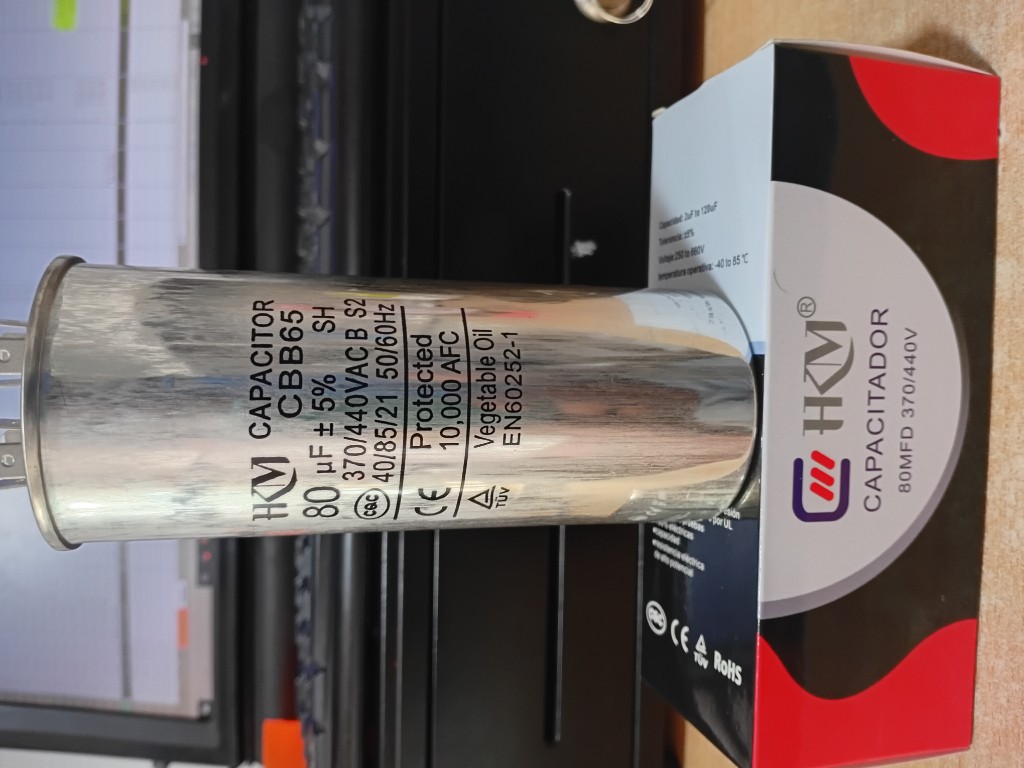 CAPACITADOR 80 MFD 370/440V HKM