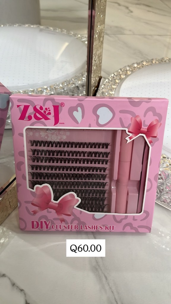 Z&J kit pestañas rosa