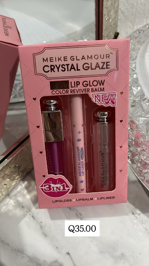 MEIKE GLAMOUR Crystal Glaze 3 en 1 rosa